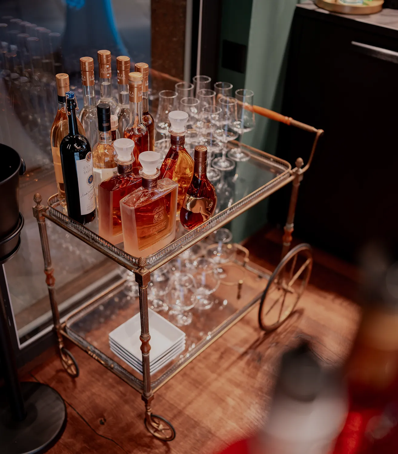 Drinks cart at Casa Lounge